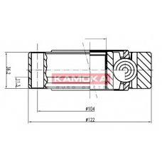8047 KAMOKA Шарнирный комплект, приводной вал