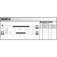 XC814 QUINTON HAZELL Комплект проводов зажигания