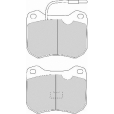 FD4018A NECTO Комплект тормозных колодок, дисковый тормоз