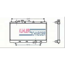 0212301 KUHLER SCHNEIDER Радиатор, охлаждение двигател