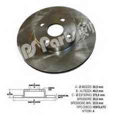 IBT-1219 IPS Parts Тормозной диск