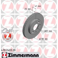 470.2403.20 ZIMMERMANN Тормозной диск