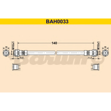 BAH0033 BARUM Тормозной шланг