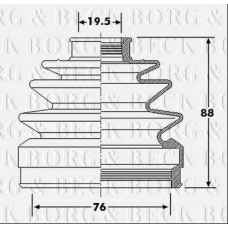 BCB6294 BORG & BECK Пыльник, приводной вал