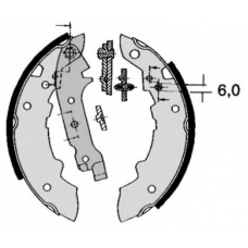 S 68 535 BREMBO Комплект тормозных колодок