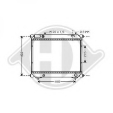 8136114 DIEDERICHS Радиатор, охлаждение двигателя