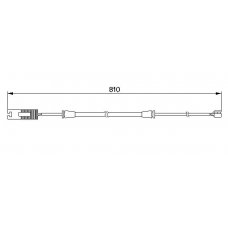 1 987 474 957 BOSCH Сигнализатор, износ тормозных колодок