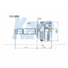 CV-1009 KAVO PARTS Шарнирный комплект, приводной вал