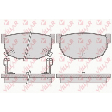 626.1048 VILLAR Комплект тормозных колодок, дисковый тормоз