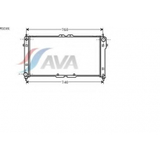FD2181 AVA Радиатор, охлаждение двигателя