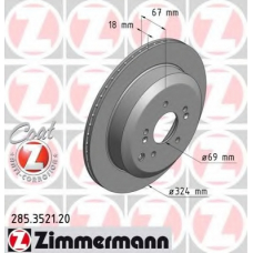 285.3521.20 ZIMMERMANN Тормозной диск