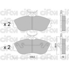 822-663-0 CIFAM Комплект тормозных колодок, дисковый тормоз