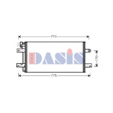 242050N AKS DASIS Конденсатор, кондиционер