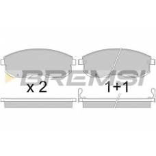 BP2443 BREMSI Комплект тормозных колодок, дисковый тормоз