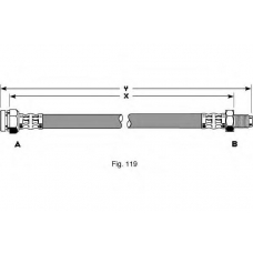 PHB327 TRW Тормозной шланг