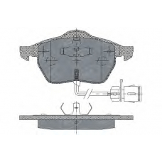 SP 178 PR SCT Комплект тормозных колодок, дисковый тормоз