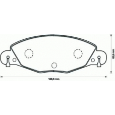 573029B BENDIX Комплект тормозных колодок, дисковый тормоз