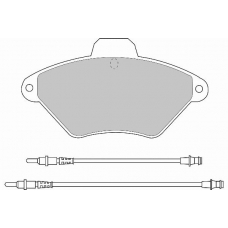 FD6453N NECTO Комплект тормозных колодок, дисковый тормоз