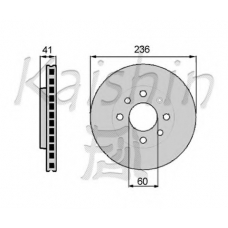 CBR036 KAISHIN Тормозной диск