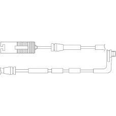 WS0259A KAWE Сигнализатор, износ тормозных колодок