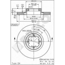 BS 7953 BRECO Тормозной диск