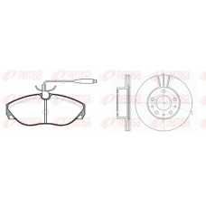 8486.01 REMSA Комплект тормозов, дисковый тормозной механизм