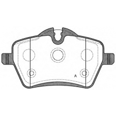 BPA1277.00 OPEN PARTS Комплект тормозных колодок, дисковый тормоз