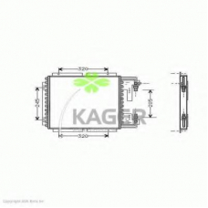 94-5920 KAGER Конденсатор, кондиционер