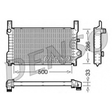 DRM10036 DENSO Радиатор, охлаждение двигателя