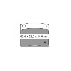 831410 Vema Комплект тормозных колодок, дисковый тормоз