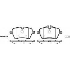 P13773.00 WOKING Комплект тормозных колодок, дисковый тормоз