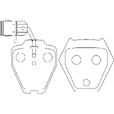MDB2085 MINTEX Комплект тормозных колодок, дисковый тормоз