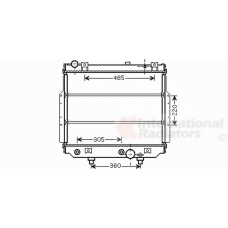 21002038 VAN WEZEL Радиатор, охлаждение двигателя