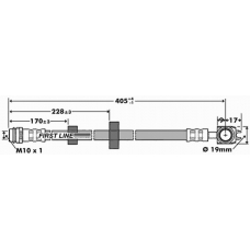 FBH7383 FIRST LINE Тормозной шланг