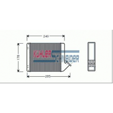 1591201 KUHLER SCHNEIDER Теплообменник, отопление салона