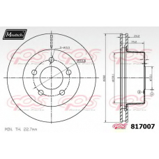 817007.0000 MAXTECH Тормозной диск