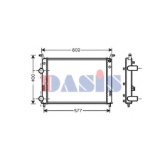 080089N AKS DASIS Радиатор, охлаждение двигателя