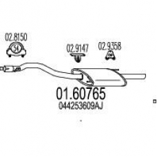 01.60765 MTS Глушитель выхлопных газов конечный