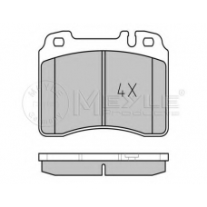 025 211 5316/PD MEYLE Комплект тормозных колодок, дисковый тормоз