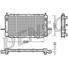 DRM10085 DENSO Радиатор, охлаждение двигателя