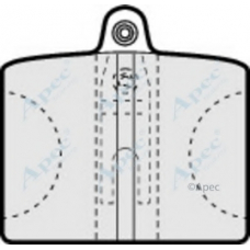 PAD167 APEC Комплект тормозных колодок, дисковый тормоз
