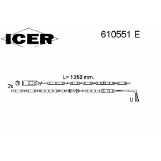 610551 E ICER Сигнализатор, износ тормозных колодок