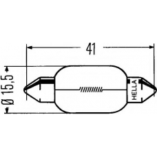 8GM 002 091-251 HELLA Лампа накаливания, фонарь указателя поворота; ламп