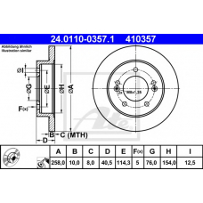 24.0110-0357.1 ATE Тормозной диск
