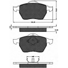 10340 BSF Комплект тормозных колодок, дисковый тормоз