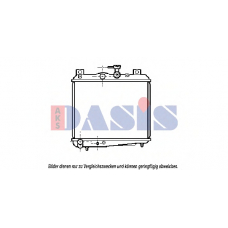 350240N AKS DASIS Радиатор, охлаждение двигателя