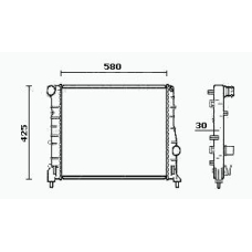 RM0726 EQUAL QUALITY Радиатор, охлаждение двигателя