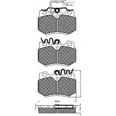 10219 BSF Комплект тормозных колодок, дисковый тормоз