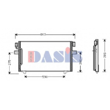 072360N AKS DASIS Конденсатор, кондиционер