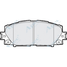 PAD1598 APEC Комплект тормозных колодок, дисковый тормоз